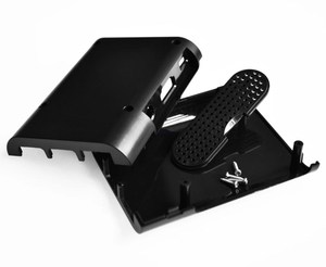 1 Uds. Para Raspberry Pi 3 Modelo B Plus y para Raspberry Pi 3 2, funda negra, carcasa, caja ABS