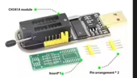 Tuhaojin CH341 USB программист комплект электроники с ЖК-дисплеем BIOS/вспышкой/24/25 горелкой для маршрутизации материнской платы - Product Image 2