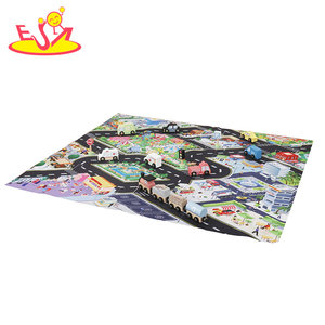 Unisex trẻ em Đồ chơi bằng gỗ Xe thiết lập với dấu hiệu giao thông cho 2 đến 4 năm bán! W04a640 - Product Image 3