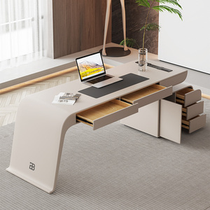 Muebles de oficina para el hogar Escritorio de estudio de computadora Mesa de oficina multifuncional moderna con cajones Escritorio ejecutivo - Product Image 1