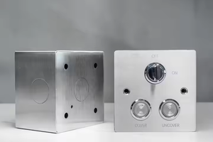 Scatola interruttore a pulsante personalizzata in acciaio inossidabile 86 con chiavi LED e custodia impermeabile per coperture per piscine e tapparella - Product Image 2