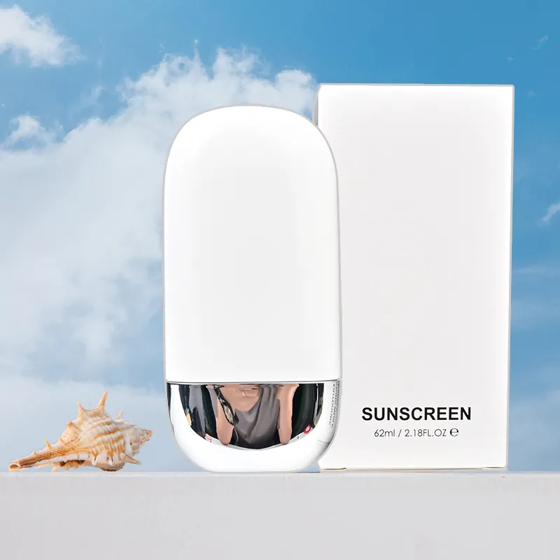 Etiqueta privada Blanqueamiento Oi-control Hidratante de larga duración Impermeable Spf50 Cuerpo facial Coreano Bloqueador solar Crema protectora solar