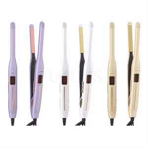 Hete Verkoop Potlood Plat Ijzer Mini 1/2 Inch Toermalijn Keramiek 2 In 1 Smalle Stijltang Kleinste Platte Ijzer Voor Kort Haar - Product Image 5