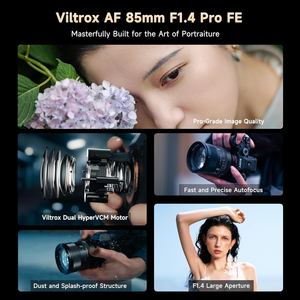 Dikişsiz 85mm F1.4 Pro FE Lens otomatik odaklama büyük diyafram tam çerçeve Sony E montaj A7 için A7 A7R A7RII ZVE1 - Product Image 3