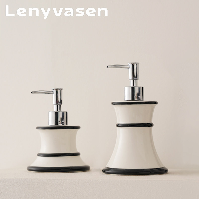 French vintage-style lotion bottles-2 pcs-large + small