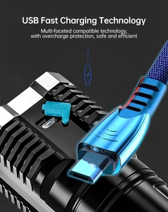 Torcia a Led multifunzionale impermeabile portatile luce Flash a Led di emergenza - Product Image 2