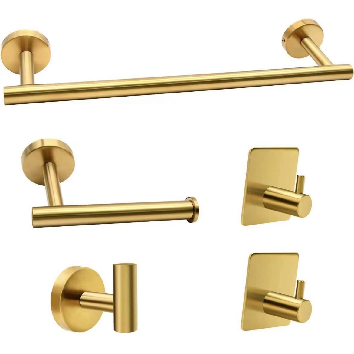 Set da cinque pezzi senza anelli - oro