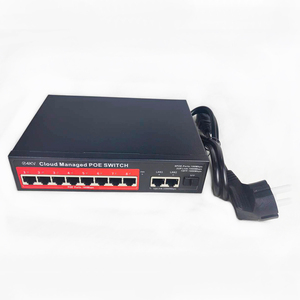 Conmutador de enlace ascendente Gigabit PoE de 8 puertos y 100M gestionado remotamente con función VLAN de red de 8 canales y aplicación en stock - Product Image 6