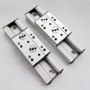 Riel de guía de aluminio con doble eje lineal, carril de guía con placas en los dos lados del extremo, SGR20N, barato - Product Image 2