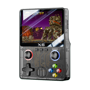 X6ゲームコンソール3.5インチIPSスクリーンHDPSPハンドヘルドゲームコンソールジョイスティックアーケード3Dジョイスティックプレーヤー