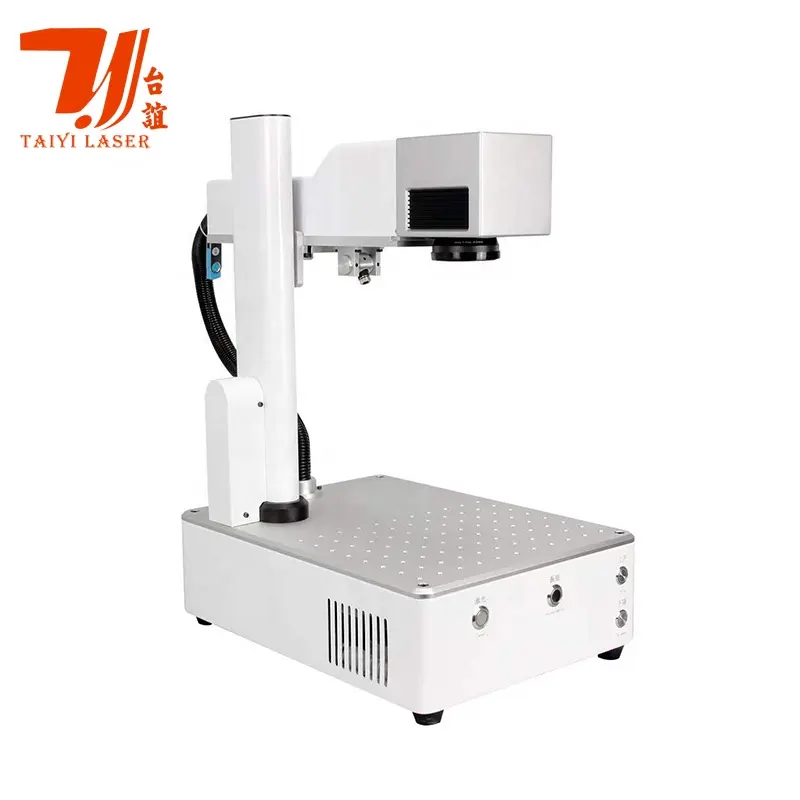 Canton Fair Promotion 20W Desktop Optical Fiber Laser Marking Machine For Metal and Non-metallic
