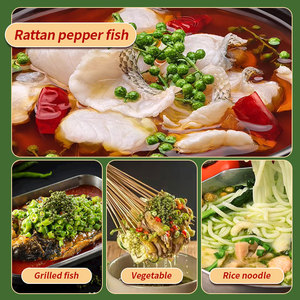 Nuovi prodotti pasta di peperone verde piccante Base di pesce piccante pepe in Rattan salsa di cottura per uso commerciale - Product Image 4