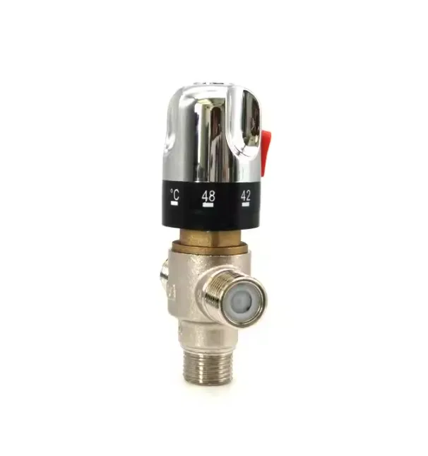 The new generation 1/2 "brass bathroom solar thermostatic valve is of high quality and low price