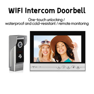 Cerradura de puerta inteligente TUYA 1080P 7 pulgadas WIFI Sistema de intercomunicación visual Video con tarjeta de cámara Desbloqueo Función de control de acceso - Product Image 4