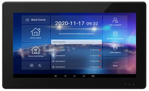 Monitor LCD Intercomunicador de construcción Sistema de teléfono de puerta IP de audio para apartamentos y villas Videoportero de red TCP