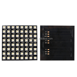 Гибкая 8x8 sk6812 rgbw светодиодная матрица p10 программируемая светодиодная плата - Product Image 2
