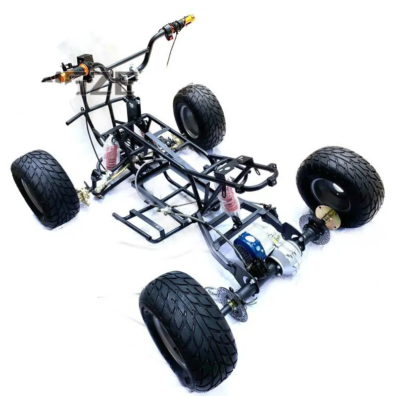 Motor eléctrico Go Kart ATV UTV Quad duna Buggy atvutv, 500W/750W, piezas de marco de cuerpo con ruedas de 8 pulgadas