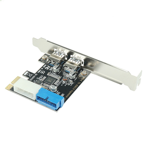 PCI Express a USB 3,0, controlador convertidor de 20 pines, PCIe x1, adaptador de 2 puertos USB 3,0, tarjeta de expansión PCI-e - Product Image 4