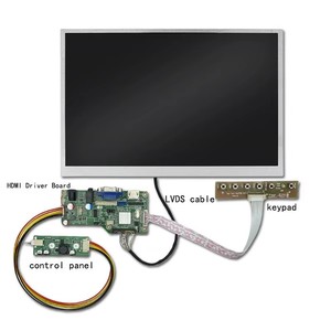 Monitor de pantalla de alto brillo para exteriores de alto brillo 1000NITs Panel de alto brillo Pantalla LCD industrial de 10,1 pulgadas - Product Image 2