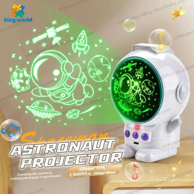 Kw Elektrische Schattige Astronaut Ster Projector Lamp Galaxy Kids Vroege Educatie Speelgoed Cadeau