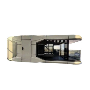 Contenedor de cápsula espacial de diseño modular, casa de construcción rápida, marco de acero, edificio de oficinas prefabricado, tienda empresarial impermeable - Product Image 3