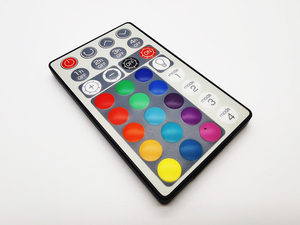 Renkli RGB için ultra-ince kızılötesi uzaktan kumanda LED ışık evrensel 38K IR uzaktan kumanda 24/28/32 tuşları OEM ODM özel - Product Image 4