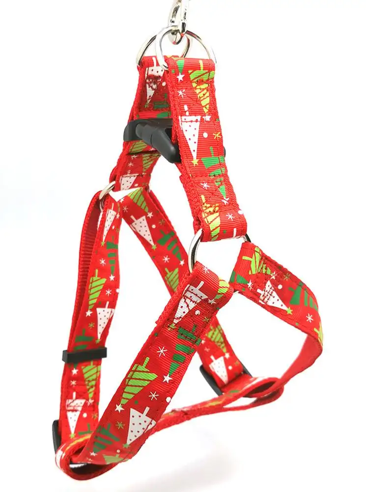 In  Stock Christmas Pet Dog Harness Best Nylon leash Harness Dog Harness set