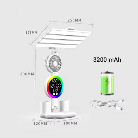 Blanco/3200/Lámpara de ventilador