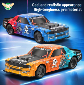 カスタム1:24 4WD高速電気RCスポーツレーシングドリフトカーLEDライト付き子供用ギフト
