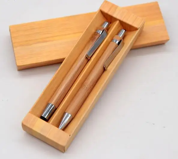 ชุดปากกาไม้สไตลัสไม้ไผ่พร้อมกล่อง,ชุดปากกาไม้พร้อมกล่องใส่ปากกาออกแบบโลโก้ได้ตามต้องการเป็นมิตรกับสิ่งแวดล้อม