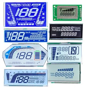Display LCD personalizzato blu HTN segmento negativo 7 segmenti dal produttore per tachimetro digitale su motocicli - Product Image 2