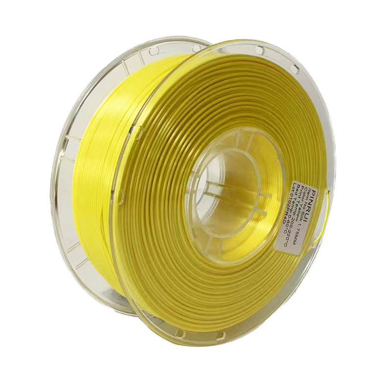 Soie PLA Jaune - Poids net 1kg/rouleau