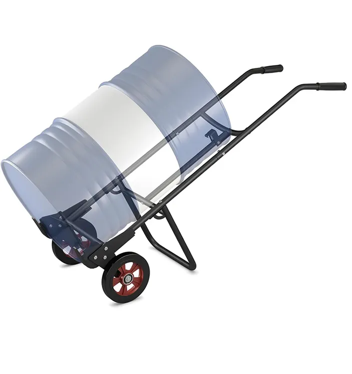 JH-200 파운드 용량의 Mech 드럼 카트 주유소 공장 또는 차고를 위한 헤비 듀티 금속 쉬운 기동성 드럼 트롤리