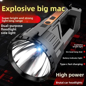 Xuyên Biên Giới Trung Quốc <span class=keywords><strong>LED</strong></span> searchlight COB Side ánh sáng không thấm nước khẩn cấp xách tay ánh sáng công suất cao đèn pin ip33 đánh giá mô hình - Product Image 5