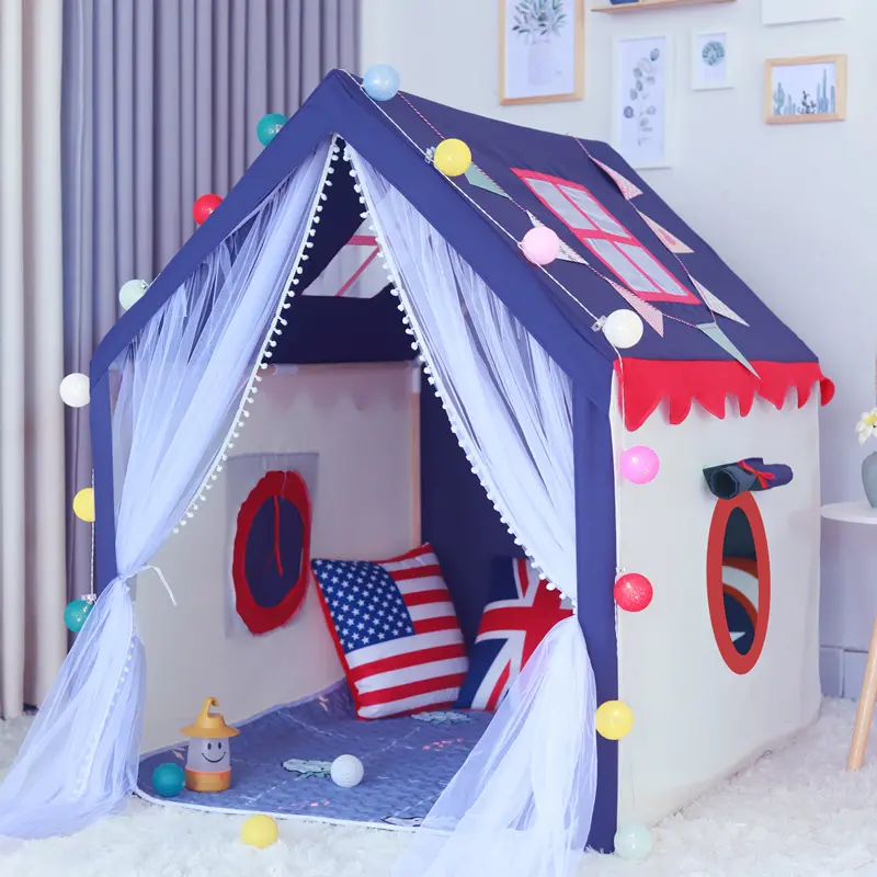 Kinderen Tent Indoor Speelhuis Jongen Speelgoed Meisje Prinses Huis Baby Huis Thuis Bed Hek Kid Kasteel Tent