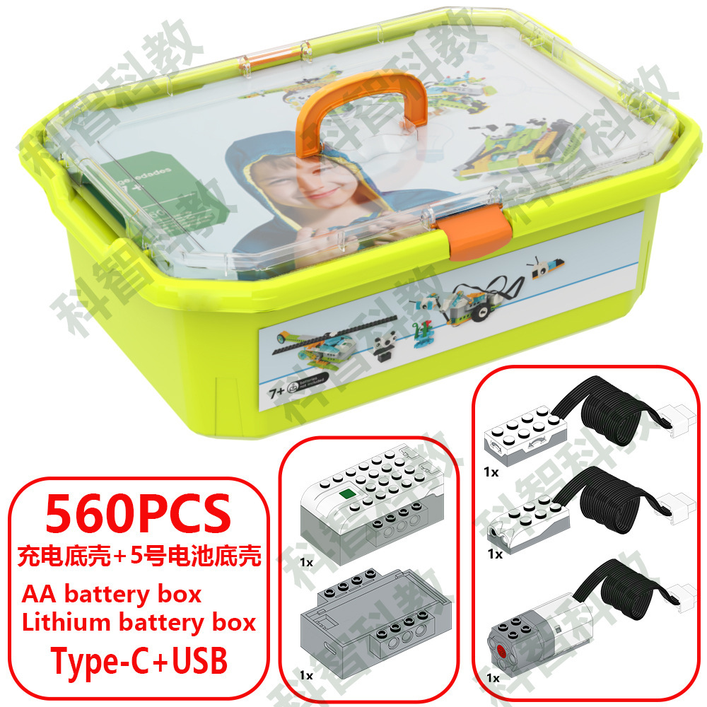 Wedo ricaricabile 560 con base manuale per batteria - corpo verde