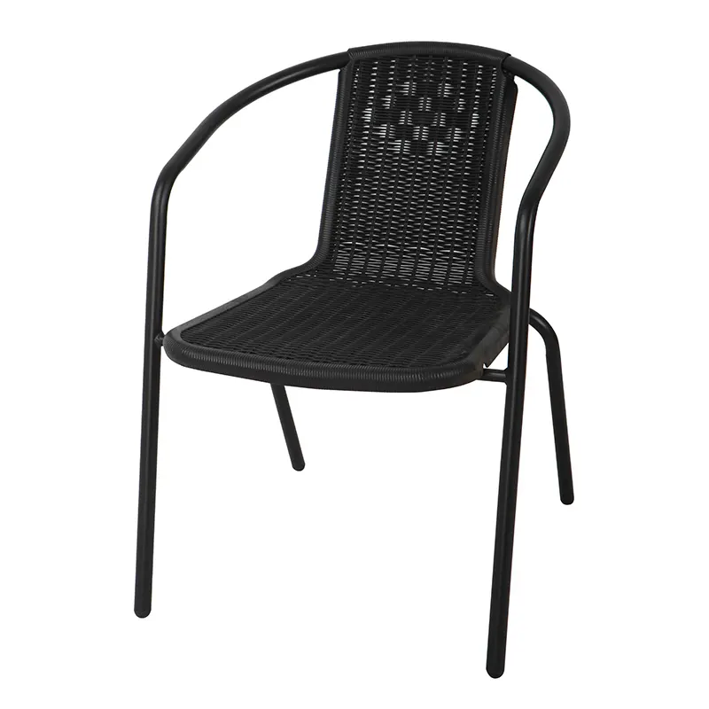 Venda por atacado de mobiliário sillas de ocio para sa de estar cadeira de plástico com design em rattan