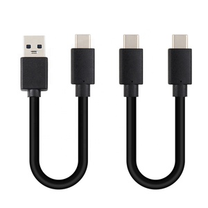 20 cm OD 4mm <strong>Thick</strong> White Black Cord 20cm Micro <strong>USB</strong> C Short Data <strong>Usb</strong> C Data Charger Fast Charging Cable 20 cm Length for apple - Product Image 6