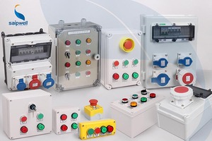 SAIPWELL 3 Way Customized <strong>Push</strong> <strong>Button</strong> <strong>Box</strong> for Industrial <strong>Control</strong> <strong>Box</strong> With Momentary 22mm Pushbuttons Nema 4 <strong>Custom</strong> Enclosure 10A - Product Image 6