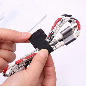 Factory Support Customized Colorful Nylon <strong>Hook</strong> <strong>and</strong> <strong>Loop</strong> with Sticky Glue Adhesive Back to Back Cable Tie - Product Image 2