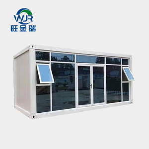 Modern 20ft Foldable Mobile Office <strong>Trailer</strong> <strong>Container</strong> 4 Rooms Flat Pack <strong>Modular</strong> <strong>Container</strong> for Home Workshop Warehouse Use