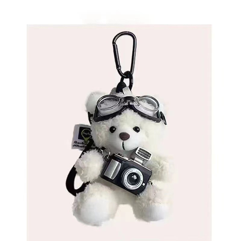 Camera white bear goggles