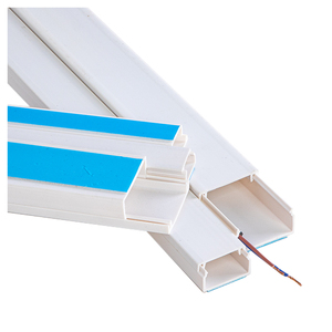 Self-Adhesive PVC <strong>Cable</strong> Trunking 20mm X 10mm Mini <strong>Cable</strong> <strong>Tidy</strong> 1mtr Extruded Electrical Conduit Trunk Cutting Processing Service - Product Image 1