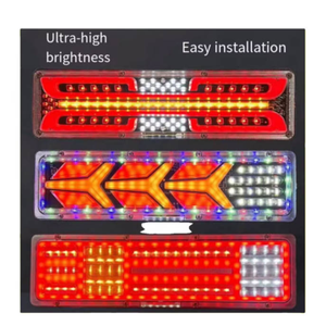 Popular Dynamic <strong>LED</strong> Truck Tail Light New 12v <strong>24v</strong> <strong>Red</strong> Lens Color Water Steering <strong>LED</strong> Tail Light for Truck &amp; Trailer - Product Image 3