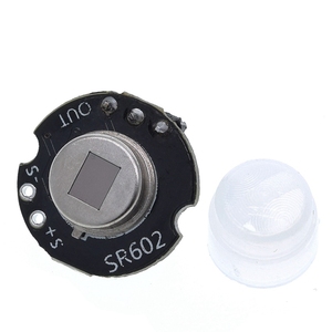 TZT-MINI módulo Detector de Sensor de movimiento MH-SR602, kit infrarrojo piroeléctrico PIR, soporte de interruptor sensorial para arduino Diy con lente