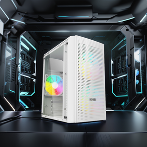 SOEYI売れ筋ホワイトブラックピンクカラーコンピューターケース小型タワーPCシャーシゲーミングケース - Product Image 1