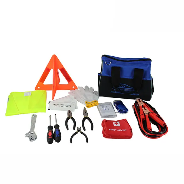Kit de ferramentas para reparo de emergência em carro, equipamento de segurança de emergência