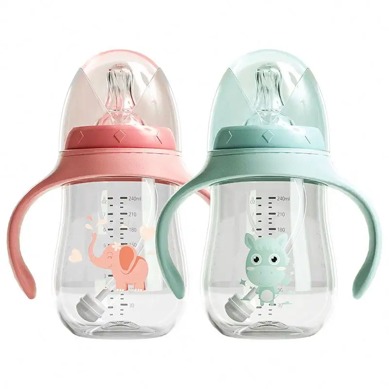 Offre Spéciale doux bec Sippy bébé eau large bouche biberon nouveau-né apprenant biberon