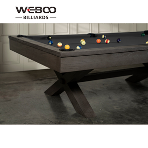 Weboo 3 IN1マルチゲームディナービリヤードテーブルビリヤード台ディナートップと収納機能付きソファベンチ - Product Image 4