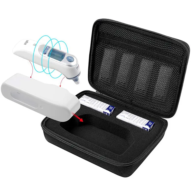 Étui de rangement pour thermomètre Braun EVA, personnalisé, rigide, étui pour thermomètre auriculaire numérique, scanner thermique